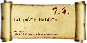 Tulipán Helén névjegykártya